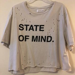 cropped distressed graphic tee